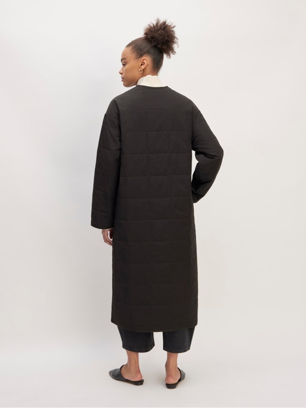 Everlane The Renew Quilted Long Liner Coat Size: L - Picture 11 of 11